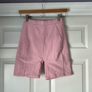 Oh Polly High Waisted Baby Pink Bike Shorts 4